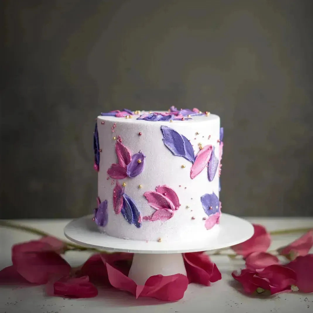 5 Pcs Plastic Palette Knife Set For Making Flowers On Cake & Crafts - thebakingtools.com